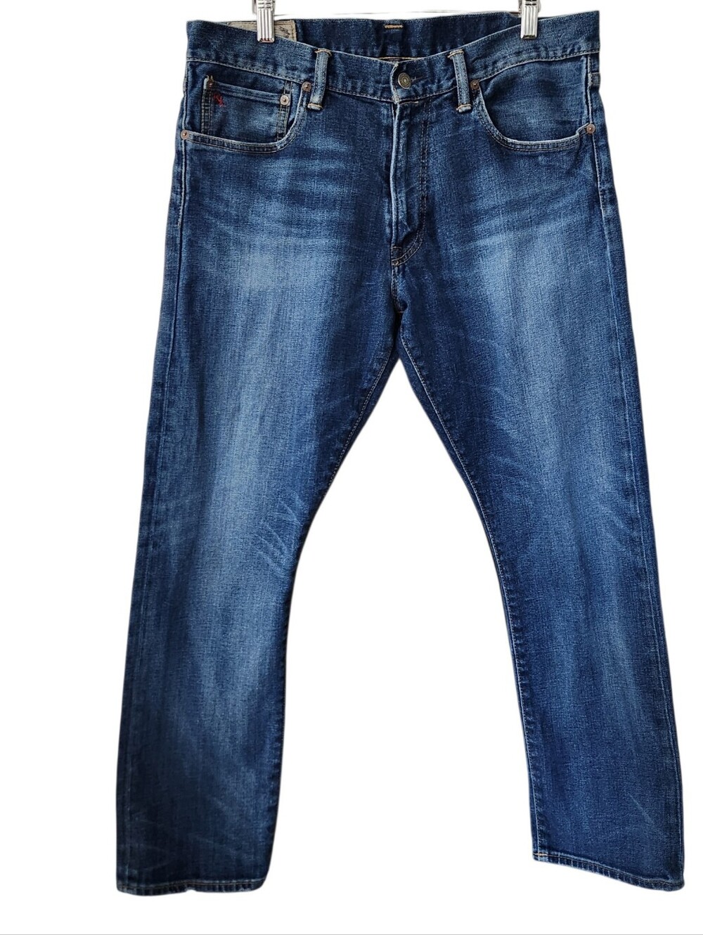Polo Ralph Lauren Varick Slim Straight Jeans Men's Size 36x30 Medium Wash Blue